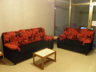 Sofás novos da Casa de Montes.