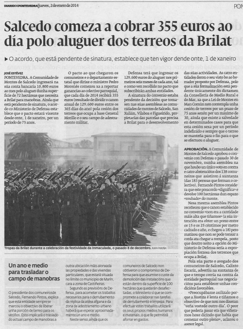 Diario, 2 de xaneiro de 2014.