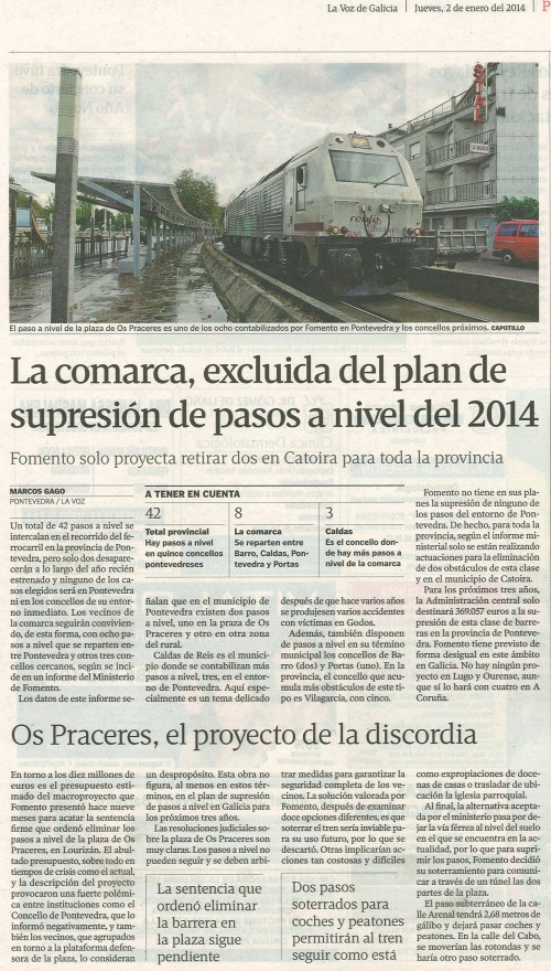 La Voz, 2 de xaneiro de 2014.