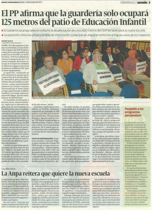 Diario, 12 de outubro de 2013.