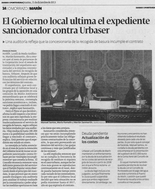 Diario, 31 de xaneiro de 2013.