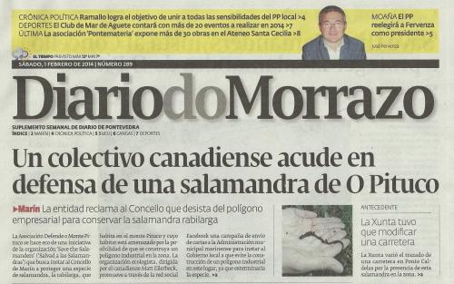 Diario, 1 de febreiro de 2014.