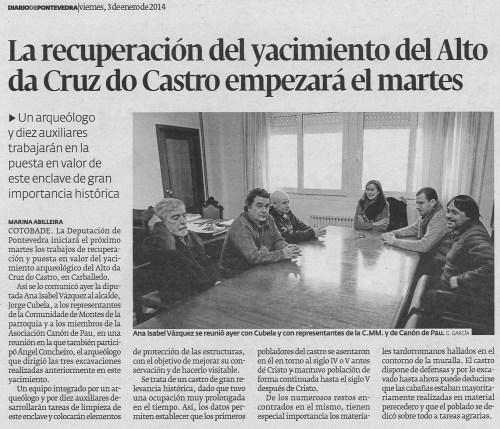 Diario, 3 de xaneiro de 2014.