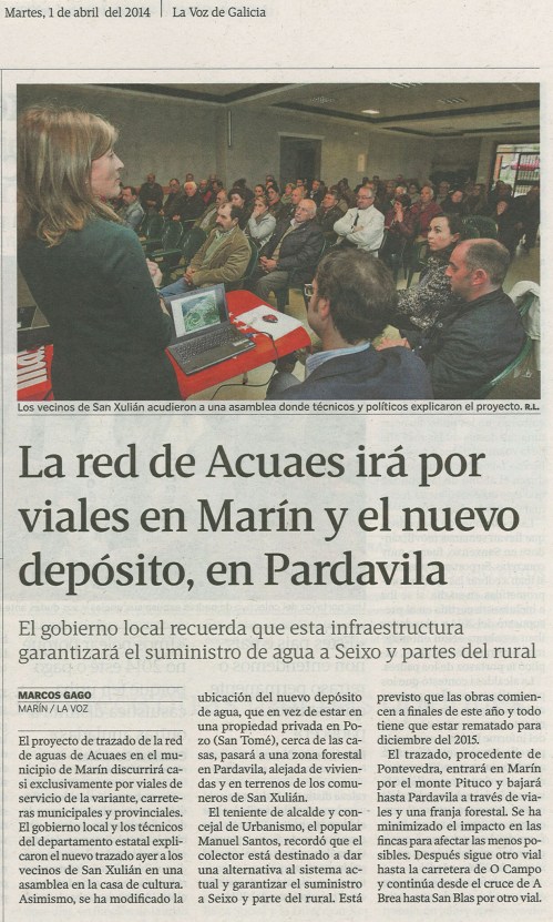 La Voz, 1 de abril de 2014.
