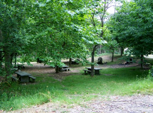 Área recreativa a carón do miradoiro dos Parientes, Moaña.