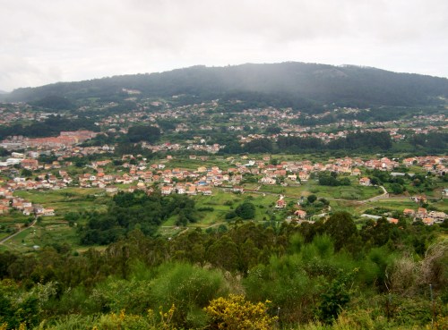 Vista de Moaña dende o Miradoiro dos Parientes.