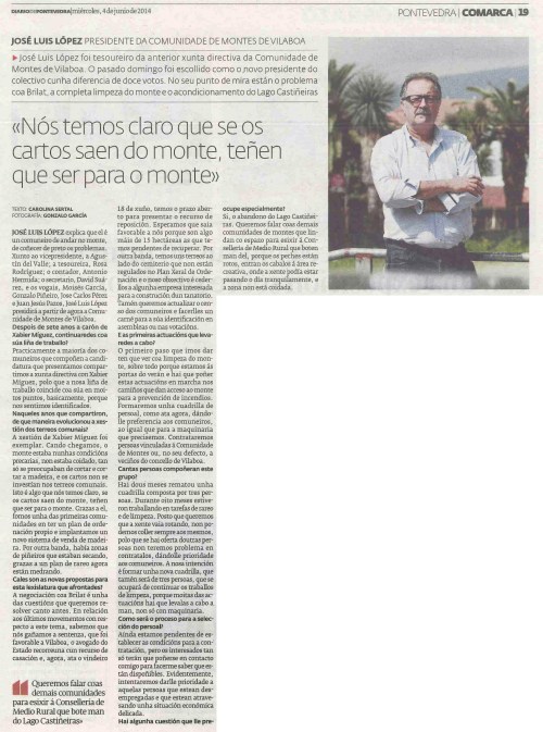 Diario, 4 de xuño de 2014.
