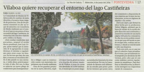 La Voz, 4 de xuño de 2014.