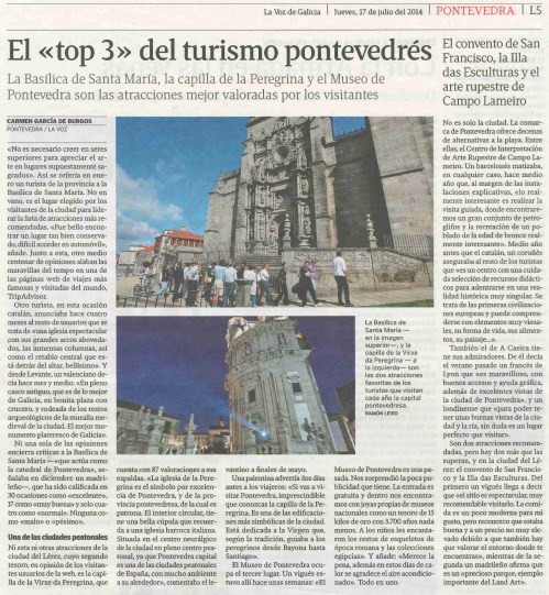 La Voz, 17 de xullo de 2014.