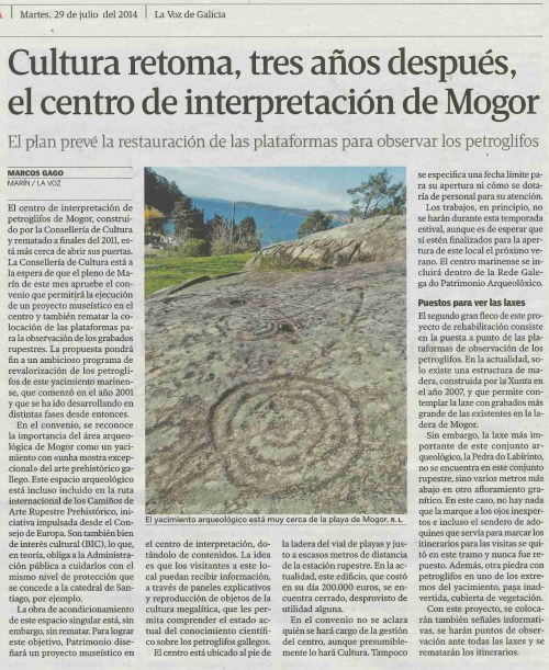 La Voz, 29 de xullo de 2014.