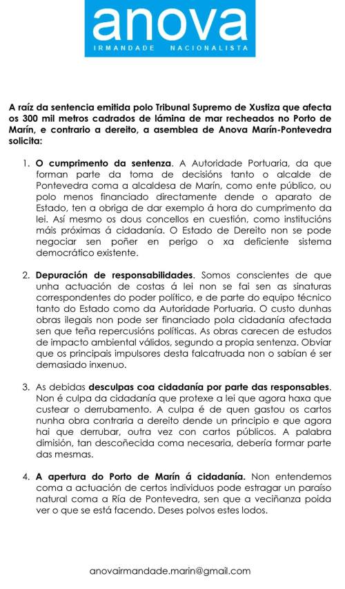 Anova sobre a sentencia dos recheos ilegais do Porto.