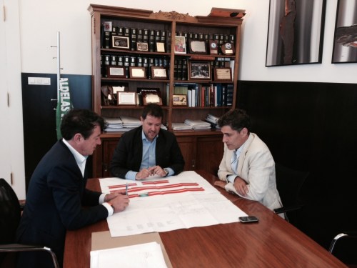 O alcalde de Ponte Caldelas reunido con responsables de Orbe.