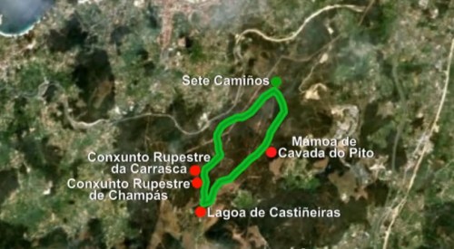 Espazo Sete Camiños: conexión con Castiñeiras.