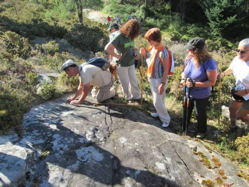 Petroglifos de Sete Camiños (foto, Alex Negreira).