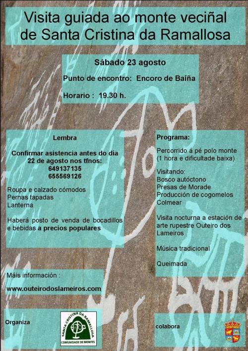 Visita ao monte veciñal de Sta. Cristina da Ramallosa.