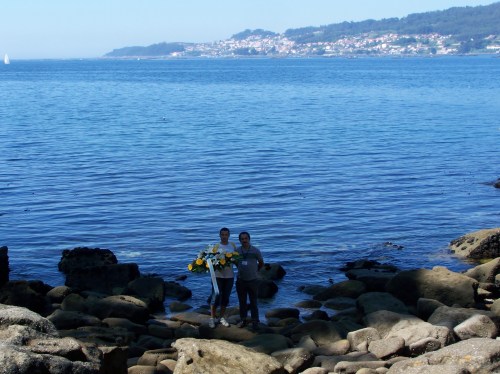 Ofrenda ás xentes do mar.