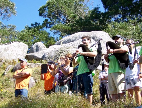 Ofrenda floral pola xente do mar.