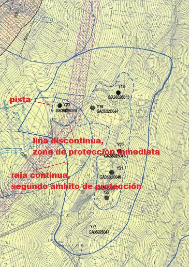 Plano do conxunto rupestre da Carrasca.