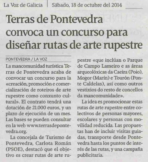 La Voz, 18 de outubro de 2014.