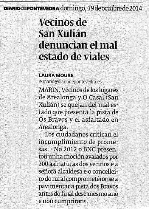 Diario, 19 de outubro de 2014.
