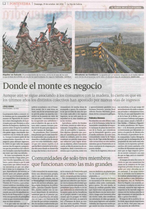 La Voz, 19 de outubro de 2014.