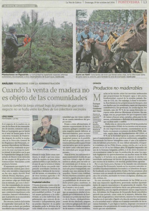 La Voz, 19 de outubro de 2014.