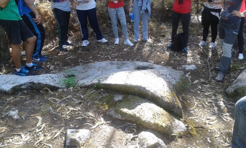 Estudantes marinenses no Monte Pituco.