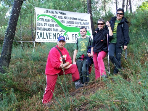 Andaina pola Serra da Fracha contra a A-57.