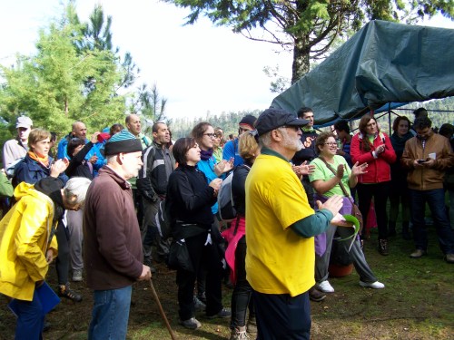 Andaina pola Serra da Fracha contra a A-57.
