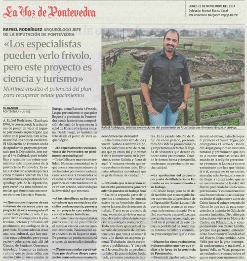 La Voz, 10 de novembro 2014.