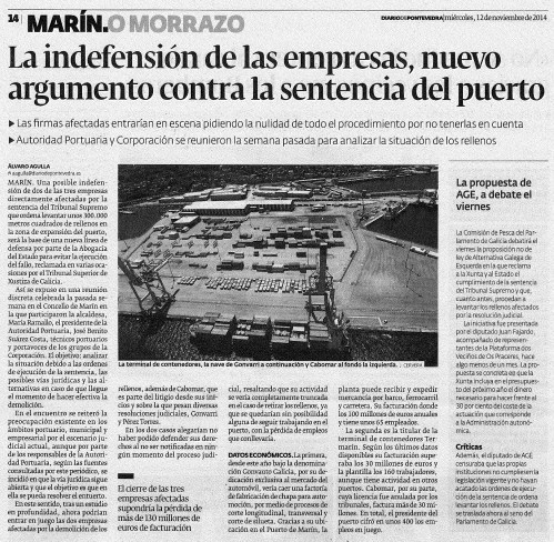 Diario, 12 de novembro 2014.