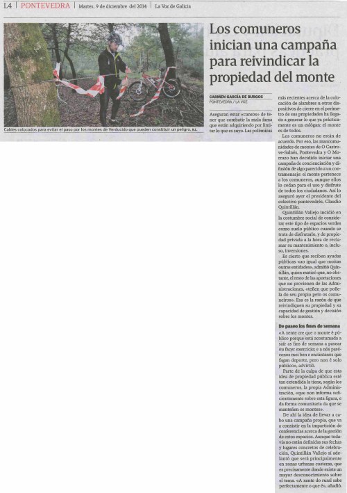 La Voz, 9 de decembro 2014