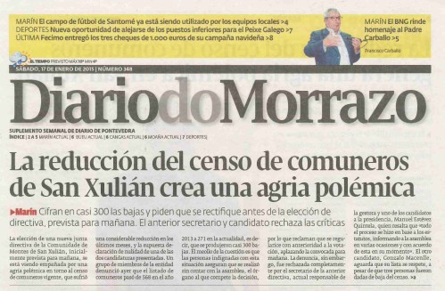 Diario, 17 de xaneiro 2015.