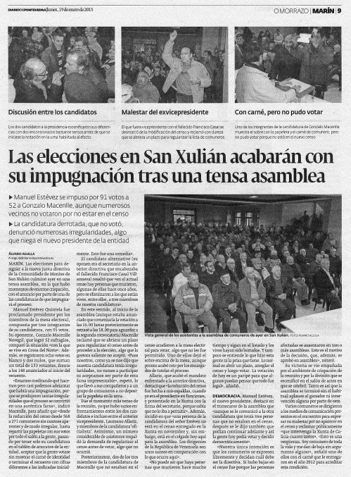 Diario, 19 de xaneiro 2015.