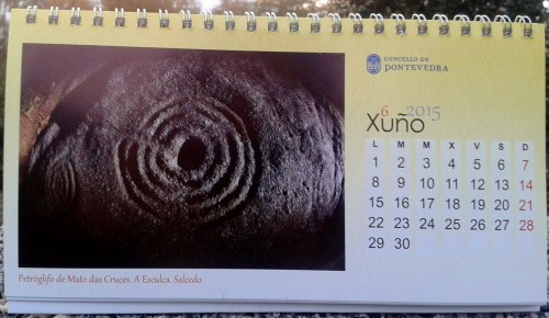 Foto do petróglifo, Federico de la Peña.