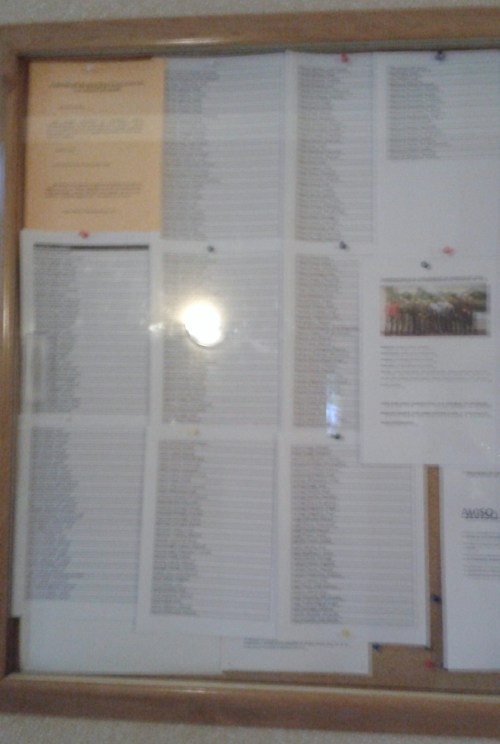 Panel informativo da Casa de Montes, o domingo.