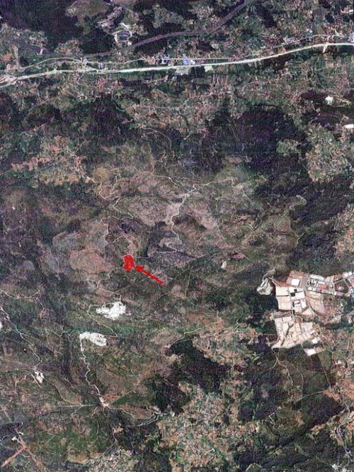 Localización da futura planta de compost.