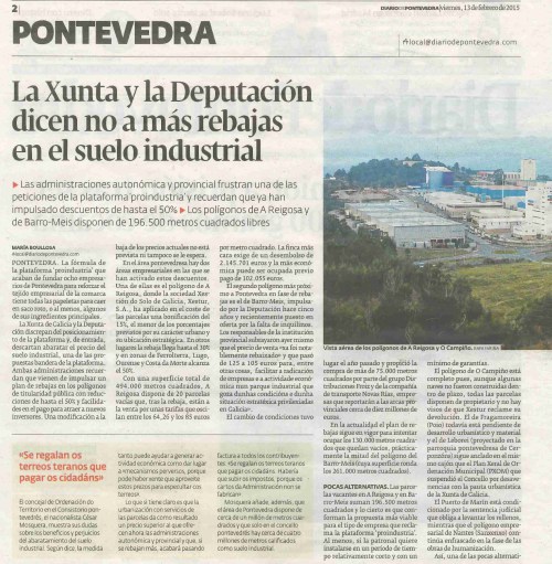 Diario, 13 febreiro 2015.