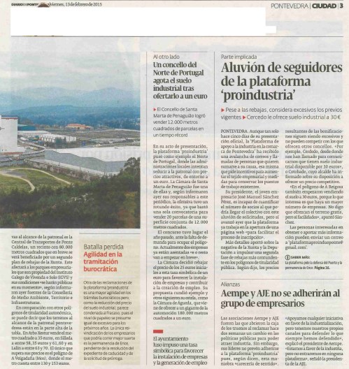 Diario, 13 febreiro 2015