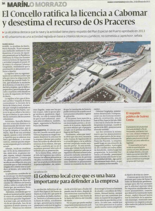 Diario, 25 febreiro 205