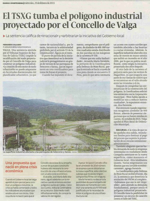 Diario, 25 febreiro 2015.