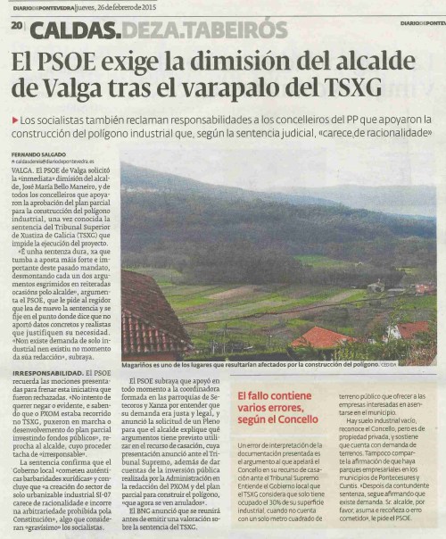 Diario, 26 febrero 2015.