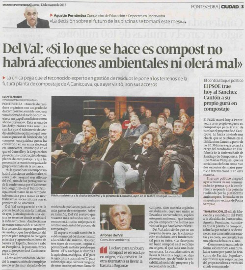 Diario, 12 marzo 2015