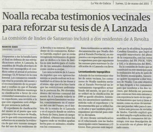 La Voz, 12 de marzo 2015