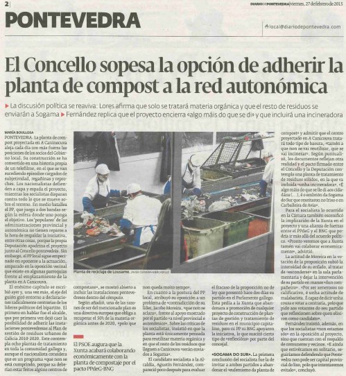 Diario, 27 febreiro 2015