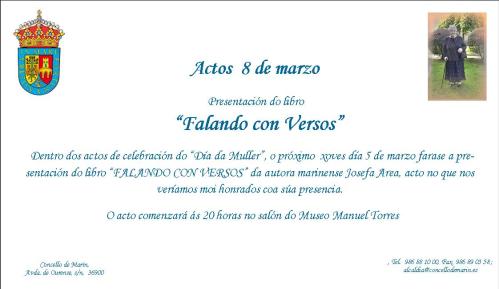 Presentación do libro de Josefa Area.