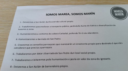 Propostas de Marea Marín para San Xulián.