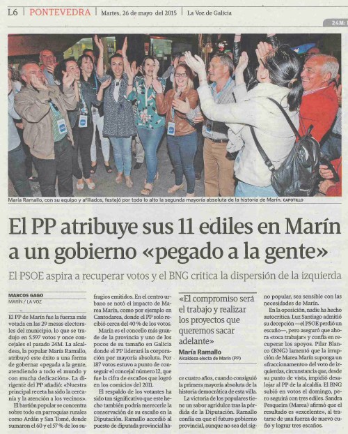 La Voz, 26 maio 2015