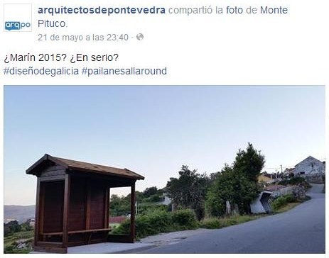 Arquitectos de Pontevedra sobre a marquesina