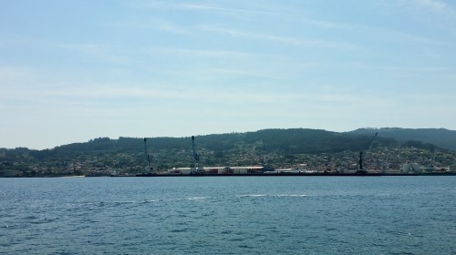 Vista de Marín dende a ría.